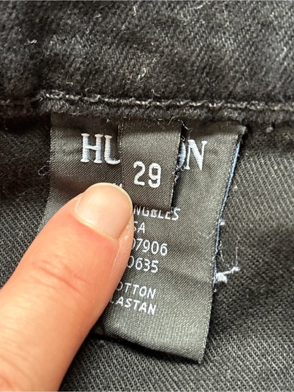 Hudson Jeans Libertine Boyfriend Shorts Black Stud Sz 29